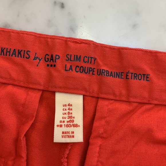 Gap coral red khakis. - Picture 3 of 6